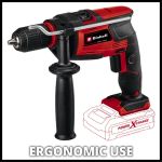 Дриль акумуляторна ударна Einhell TC-ID 18 Li - Solo  0-2600 об/хв, 41600 уд/хв, патрон 1.5-13 мм
