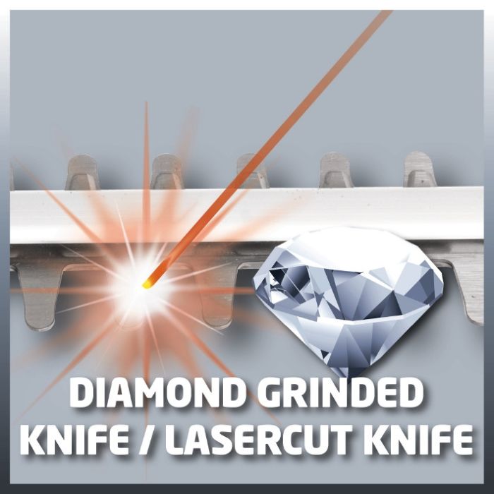 Кущоріз акумуляторний Einhell X-Change GE-CH 1855/1 Li Solo (без акум.), 18В, лезо 620 мм, 2200 об/хв, різ 550 мм