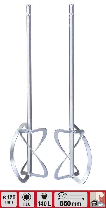 Венчики для TWIN-миксера 550х120 мм, KWB (497795)