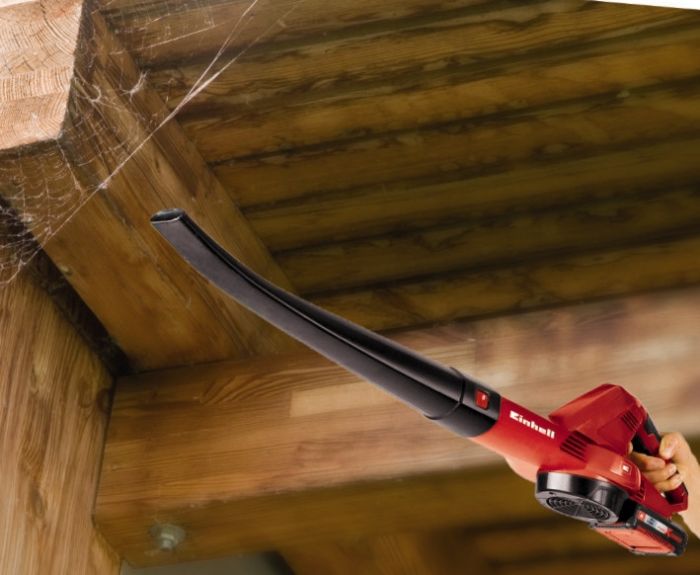 Повітродувка акумуляторна   Einhell GE-CL 18 Li  X-Change (без акум.), 18В, 12000 об/хв, видування 210 км/год, електронне регулювання швидкості