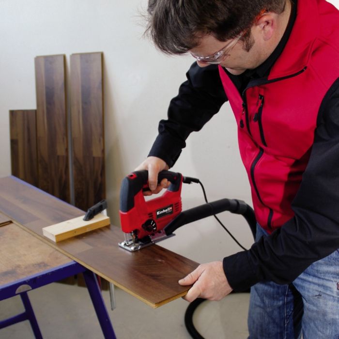 Лобзик Einhell TC-JS 80/1, 550 Вт, маятниковий хід, заміна пилки без інструментів