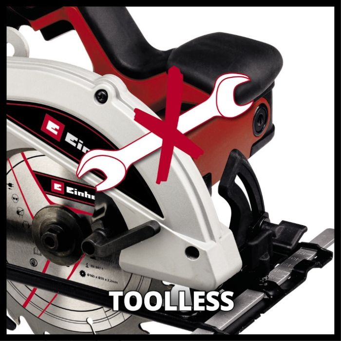 Пила циркулярна Einhell TC-CS 1250, 1250 Вт, диск 165 мм