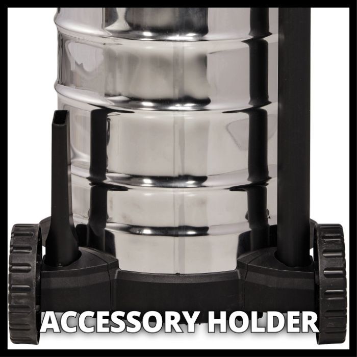 Пилосос, 1500 Вт, 190 мбар, 30 л, розетка, нержавіюча сталь Einhell TH-VC 1930 SA