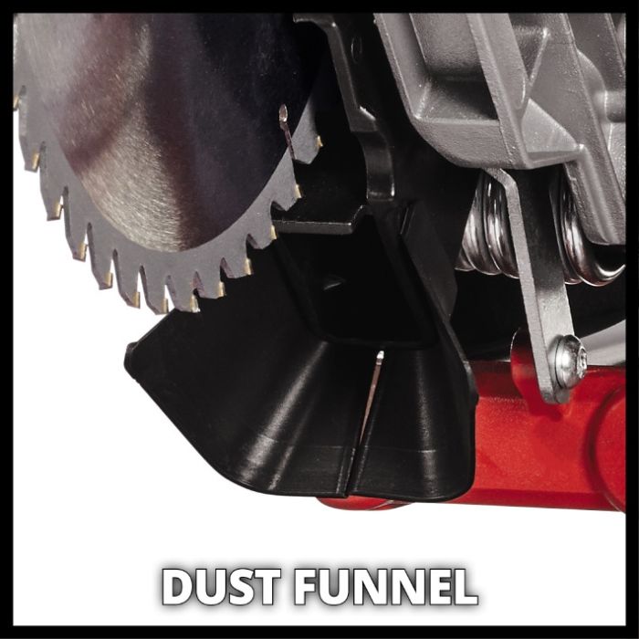 Пила торцювальна з протяжкою, 1900 Вт, 305 мм, диск 254 мм, нахил голови вліво на 45 °, лазер Einhell TC-SM 254