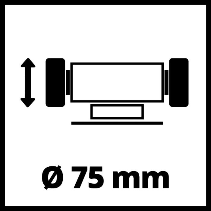 Точило двустороннее с гибким валом Einhell TC-XG 75 Kit (4412559)