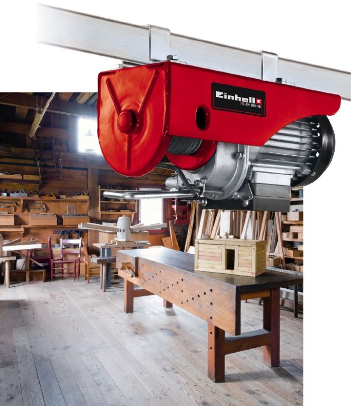 Тельфер електричний, 500 Вт, до 250 кг, трос 18 м Einhell TC-EH 250-18