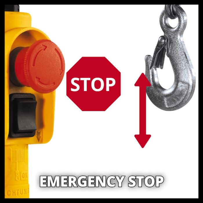 Тельфер електричний, 500 Вт, до 250 кг, трос 18 м Einhell TC-EH 250-18