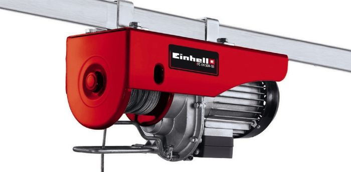 Тельфер  електричний, 1000 Вт, до 500 кг, трос 18 м, Einhell TC-EH 500-18