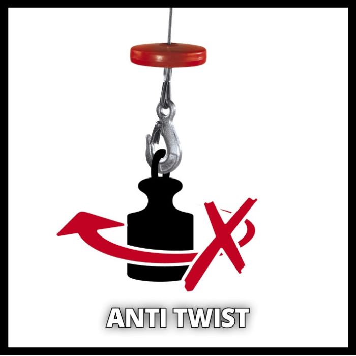 Тельфер  електричний, 1000 Вт, до 500 кг, трос 18 м, Einhell TC-EH 500-18