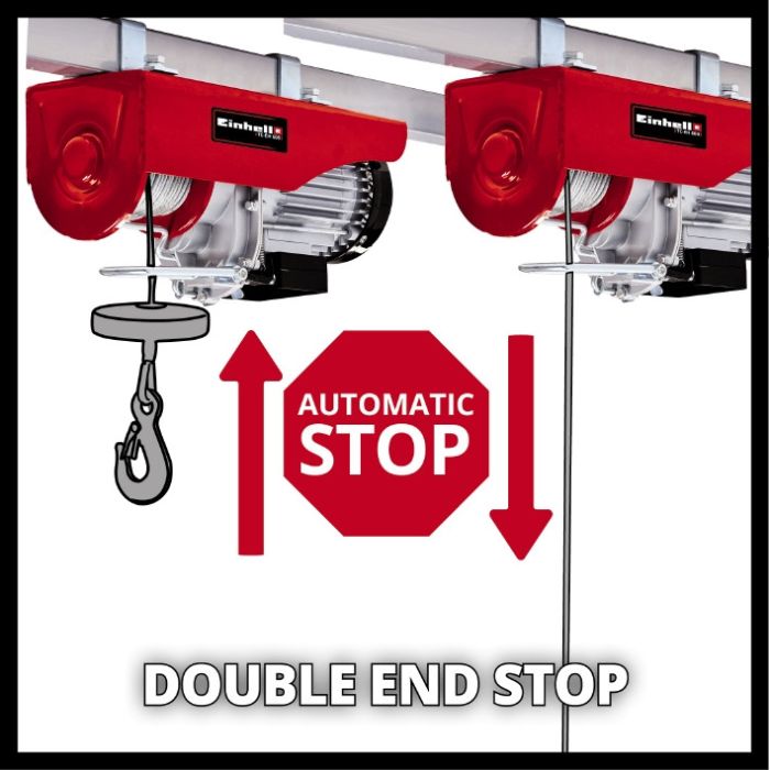 Тельфер Einhell Classic TC-EH 600 електричний, 1050 Вт, до 600 кг, трос 18 м