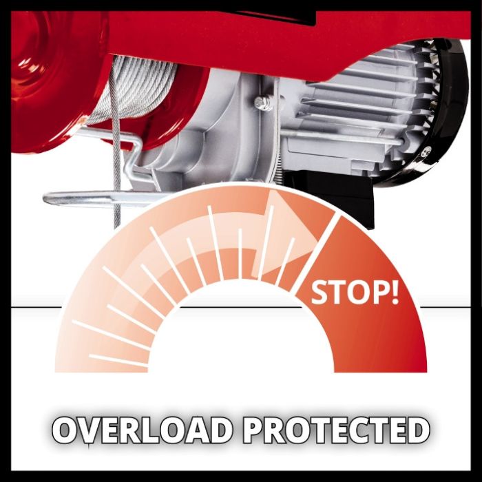 Тельфер Einhell Classic TC-EH 600 електричний, 1050 Вт, до 600 кг, трос 18 м