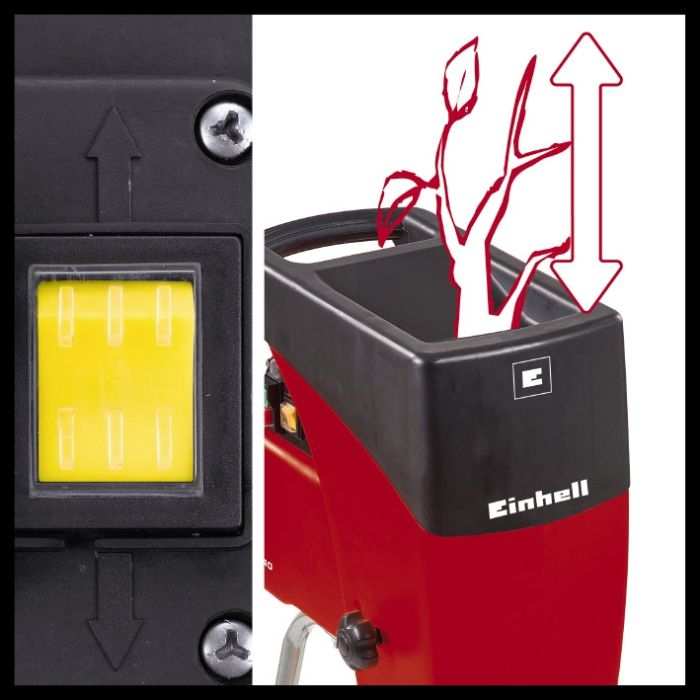 Подрібнювач садовий, Einhell GC-RS 2500 Вт, діам. 40 мм, ножовий вал, з низьким рівнем шуму  (3430620) 