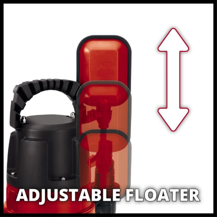 Насос дренажний Einhell GC-DP 7835 , 780 Вт, 15700 л/год, вис. 8 м, глиб. 8 м