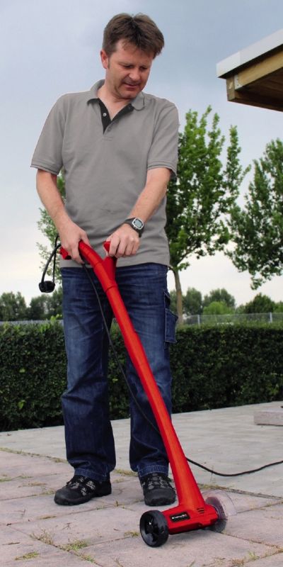 Пристрій для очищення стиків плитки, Einhell GC-EG 1410, 1.53 кг  140 Вт, 100 мм, 1200 об/хв, сталева і нейлонова щітки (3424002)