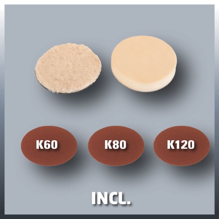 Полірувально-шліфувальна машина Einhell CC-PO 1100/2 E  180 мм, 1100 Вт, 1000-3500 об/хв