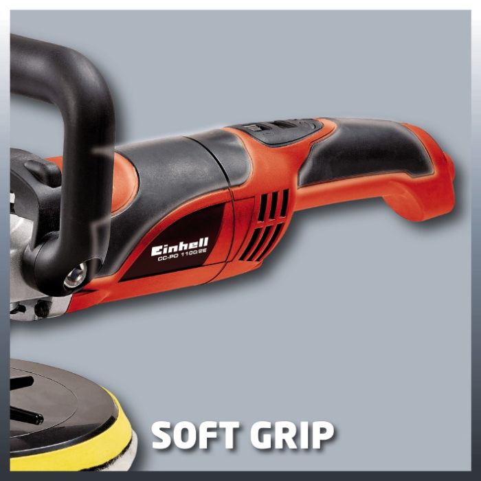 Полірувально-шліфувальна машина Einhell CC-PO 1100/2 E  180 мм, 1100 Вт, 1000-3500 об/хв