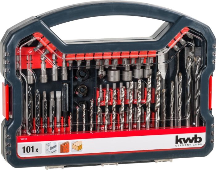 Набор бит и сверл 101 шт, PROMO KWB (109110)
