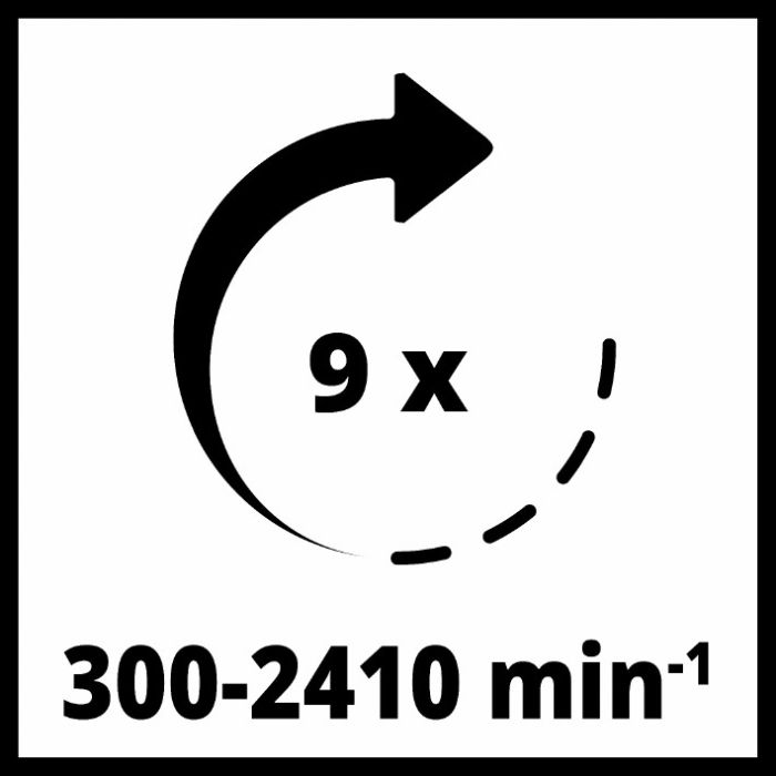 Верстат свердлильний Einhell TC-BD 500 Вт, свердло 1,5-13 мм, виліт 115 мм, 200-2410 об/хв, 9 режимів