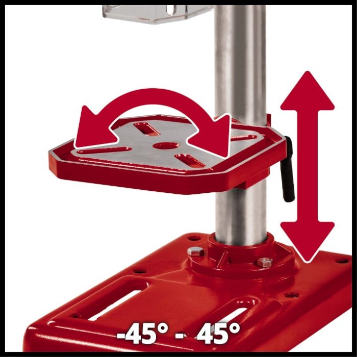 Верстат свердлильний Einhell TC-BD 500 Вт, свердло 1,5-13 мм, виліт 115 мм, 200-2410 об/хв, 9 режимів