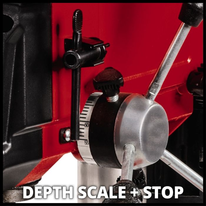 Верстат свердлильний Einhell TC-BD 500 Вт, свердло 1,5-13 мм, виліт 115 мм, 200-2410 об/хв, 9 режимів