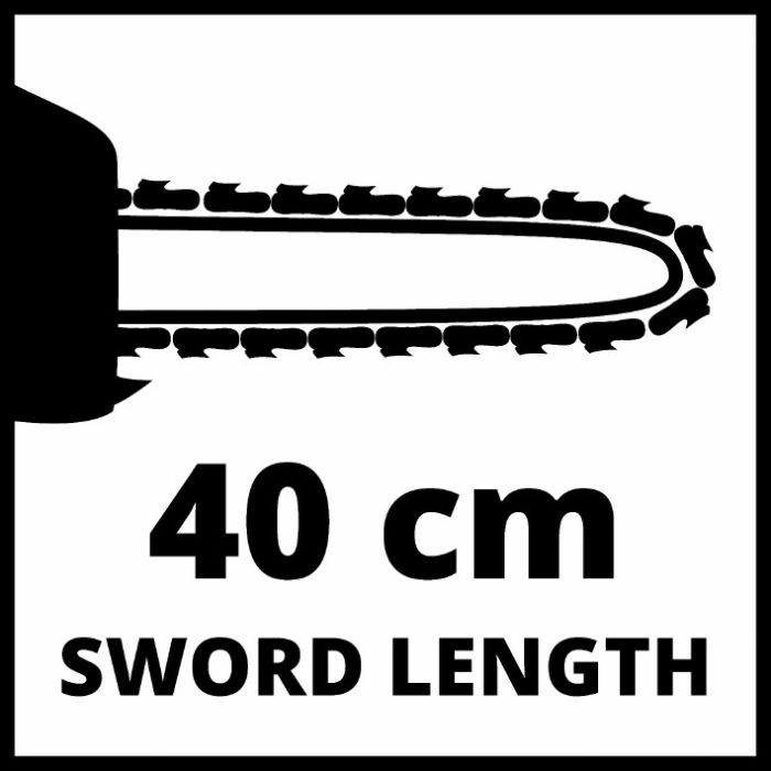 Пила ланцюгова електрична, Einhell GC-EC  2000 Вт, шина 400 мм, 15.5 м/с, 7100 об/хв ланцюг OREGON