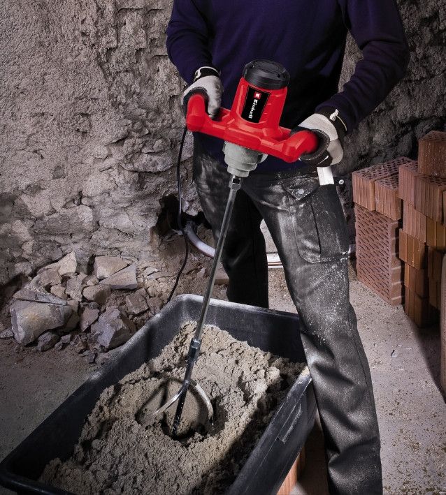 Дриль-міксер Einhell TC-MX 1400-2 E 1, 2 швидкості, 1400 Вт, 0-480/780 об/хв, плавний пуск