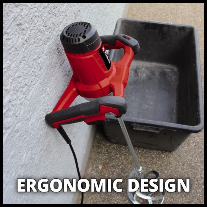 Дриль-міксер Einhell TC-MX 1400-2 E 1, 2 швидкості, 1400 Вт, 0-480/780 об/хв, плавний пуск