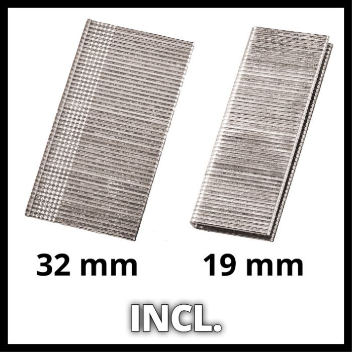 Акумуляторний степлер Einhell TE-CN 18 Li - Solo (4257790) 20 пострілів/хв, скоби та цвяхи, регулювання глибини