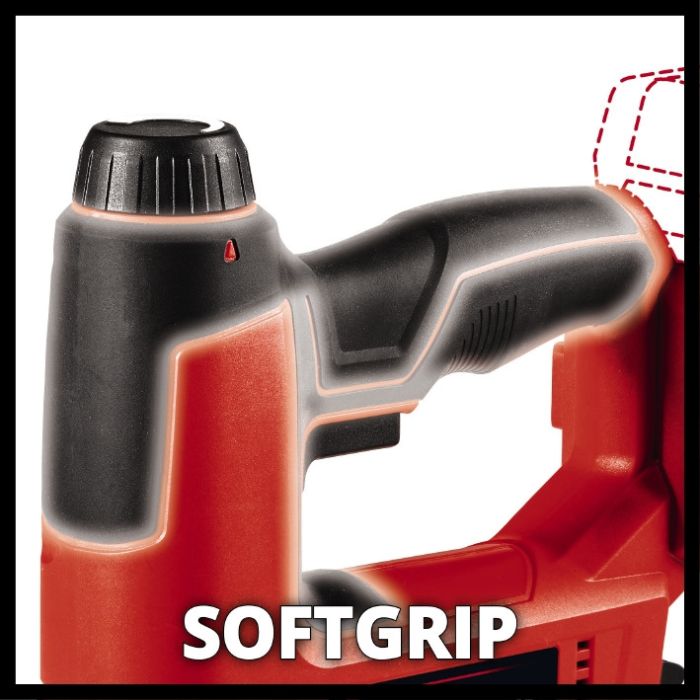 Акумуляторний степлер Einhell TE-CN 18 Li - Solo (4257790) 20 пострілів/хв, скоби та цвяхи, регулювання глибини