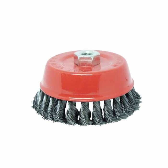 Щітка Чашка плетена сталь 125 мм М14, 0.5 мм Зенит