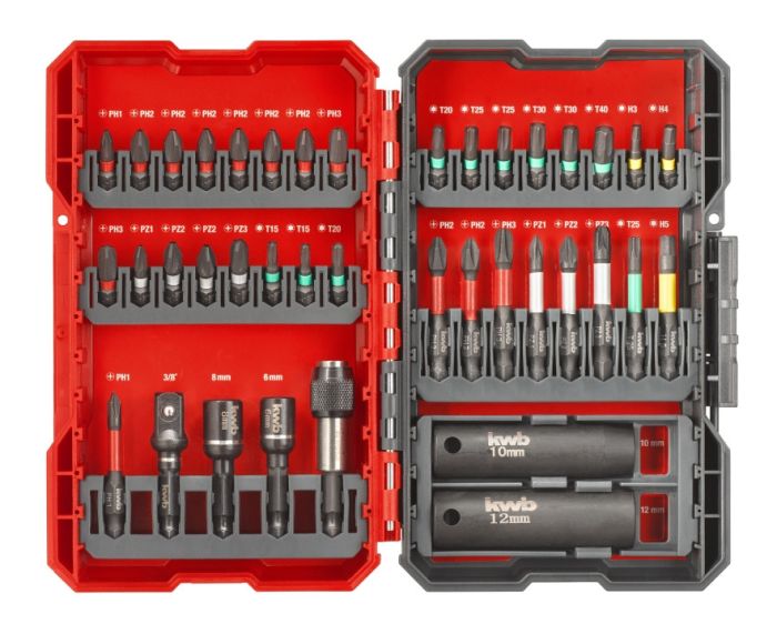 Набор ударных бит, 39 шт, L-Box, KWB (109010)