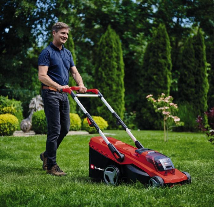 Газонокосарка акумуляторна  Einhell GP-CM 36/41 Li - Solo (3413275) 36 В, 41 см, Безщітковий двигун, травозбірник 50 л, 6 рівнів висоти 25-75 мм