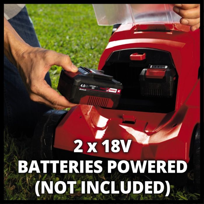 Газонокосарка акумуляторна  Einhell GP-CM 36/41 Li - Solo (3413275) 36 В, 41 см, Безщітковий двигун, травозбірник 50 л, 6 рівнів висоти 25-75 мм