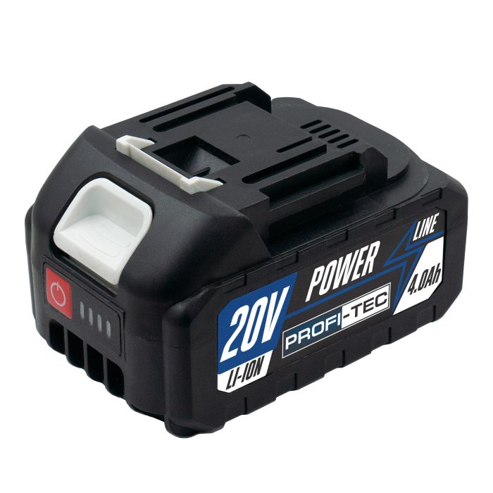 Акумуляторна батарея PROFI-TEC PT2040MP POWERLine (20 В / 4.0 Аг, високострумова, з індикатором)