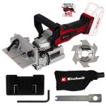 Фрезер ламельний акумуляторний  Einhell TE-BJ 18 Li, PXC, X-Change (без акум.), 18 В, макс. глибина 20 мм, діам. 100 мм.(4350630)