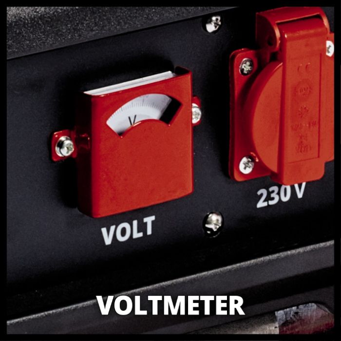 Генератор бензиновий, 2600 Вт, 4-тактний, бак 15 л, макс. потужність 3,1 кВт, синхронний, номінальний струм 11.3 А, 2х230В