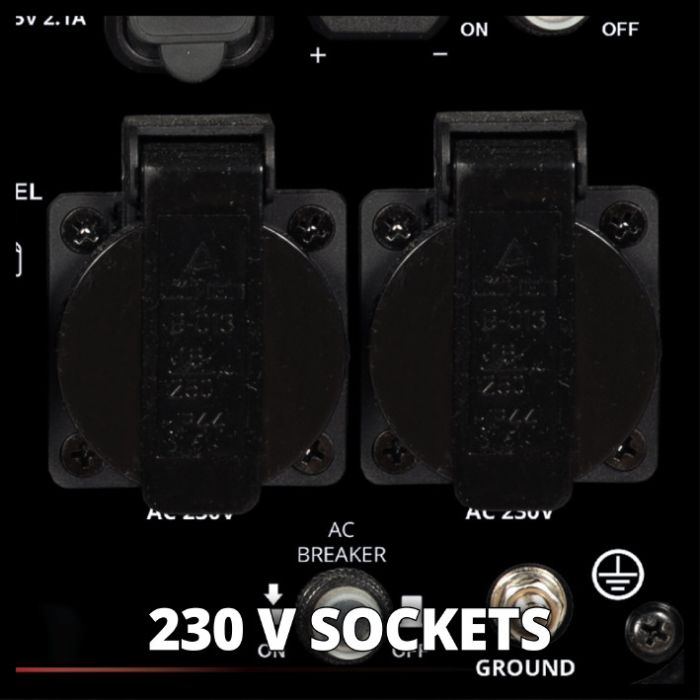 Генератор бензиновий інверторний, Einhell TE-IG 3500   4-тактний, бак 8.3 л, макс. потужність 4300 Вт синхронний, номінальний струм 13.9 А, 2х230В+2хUSB