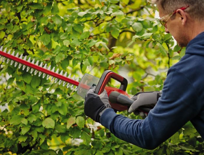 Кущоріз акумуляторний Einhell GE-CH 18/40 Li, 18В, PXC,  X-Change (без акум.), 18В, лезо 475 мм, довжина різу 400 мм