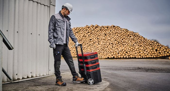 Пластиковый кейс Einhell E-Case L с колесами (4540014)