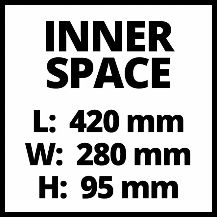 Пластиковый кейс Einhell E-Case S-F (поролон) (4540019)