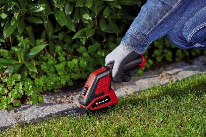 Ножиці акумуляторні для трави, Einhell GC-CG 3,6/70 Li WT (3410365)  3.6 В, акумулятор 2 Аг Li-Ion, насадка для трави (70 мм) і кущів (110 мм)