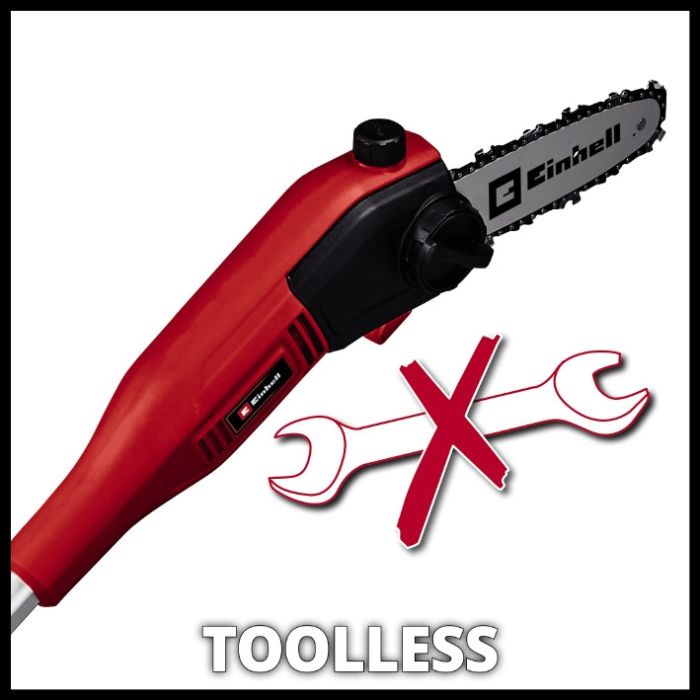 Пила-висоторіз ланцюгова електрична телескопічна  Einhell GC-EC 7520 T, 178-257 см (4501240) 750 Вт, шина 200 мм, 11 м/с