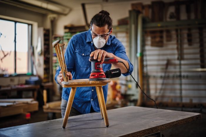 Шліфмашина ексцентрикова, Einhell TC-RS 425 E (4462005) 425 Вт, d125 мм, 12000-26000 хв-1