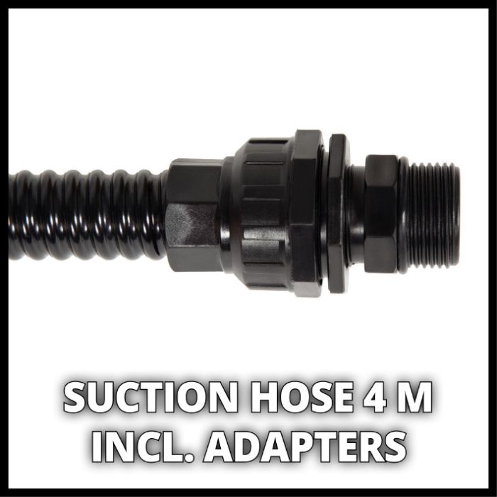 Всасывающий шланг для воды Einhell, 4 м, пластиковые коннекторы (4173635)