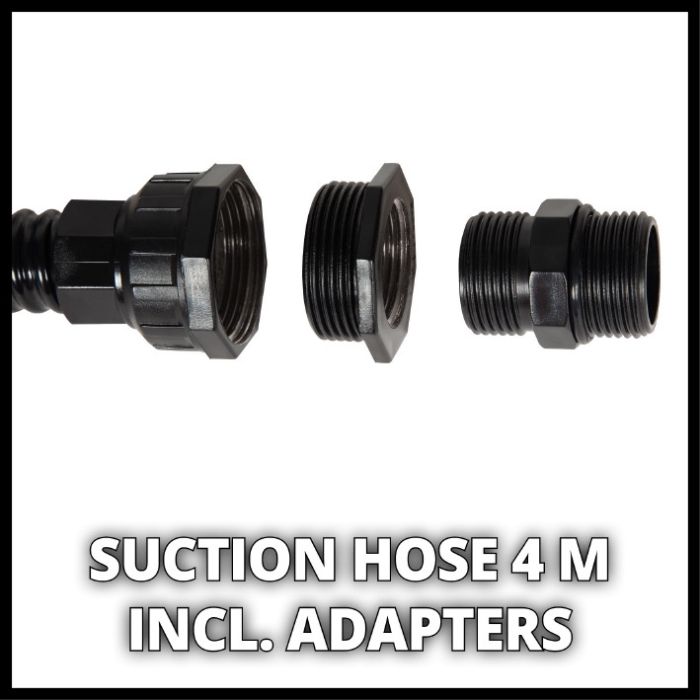 Всасывающий шланг для воды Einhell, 4 м, пластиковые коннекторы (4173635)