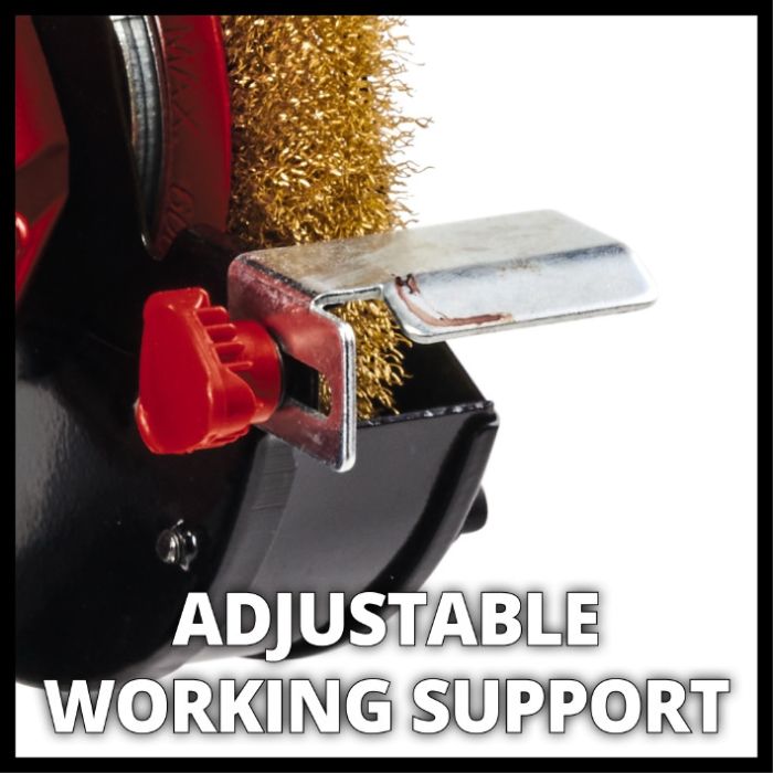 Верстат точильний, 350 Вт, 2980 об/хв, диск 150 мм, диск-щітка для зачищення