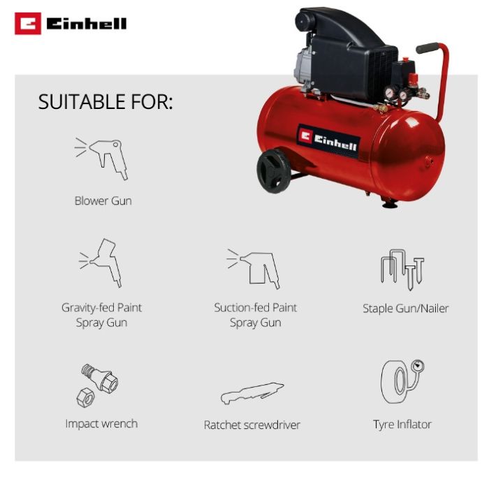 Компресор повітряний Einhell TC-AC 270/50/8 (4007360)