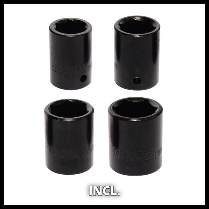 Потужний ударний гайкокрут електричний, Einhell CC-IW 950/1 (4259951) 950 Вт, 450 Нм, кабель 2 м, головки 4 шт, картонна коробка