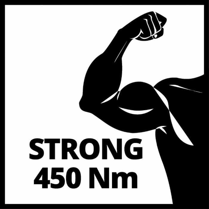 Потужний ударний гайкокрут електричний, Einhell CC-IW 950/1 (4259951) 950 Вт, 450 Нм, кабель 2 м, головки 4 шт, картонна коробка