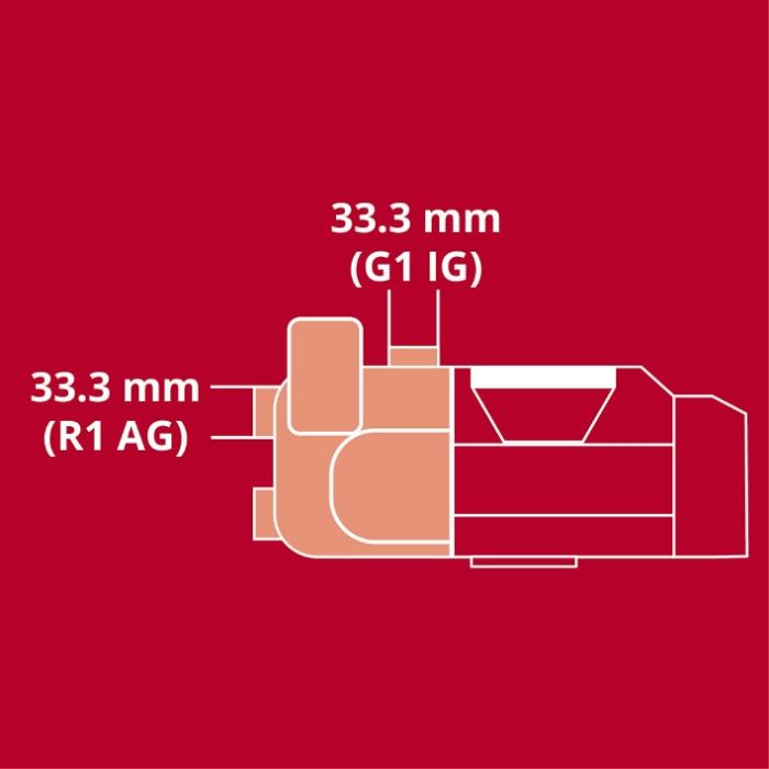 Насос садовий акумуляторний Einhell AQUINNA 18/30 F LED (без АКБ та ЗП) X-Change (без акум.), 18В, 3000 л/год, вис. 28 м, глиб. 6 м, режими ECO/BOOST, місце для другого акумулятора